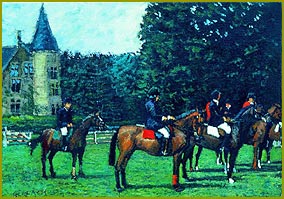 Lining Up - Point to Point Race at the Rothschild Chateau