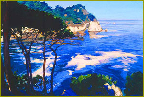 Morning Beneath the Pines: On the Cliffs, Point Lobos, Carmel