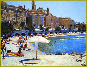 Bathers - Menton, Cote d'Azur