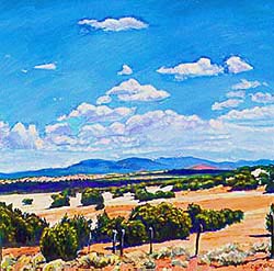 View of the Sangre de Cristos from Galisteo