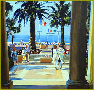 Sea Breeze - Entrance to the Ritz Carlton, Cannes, Cote d'Azur, France